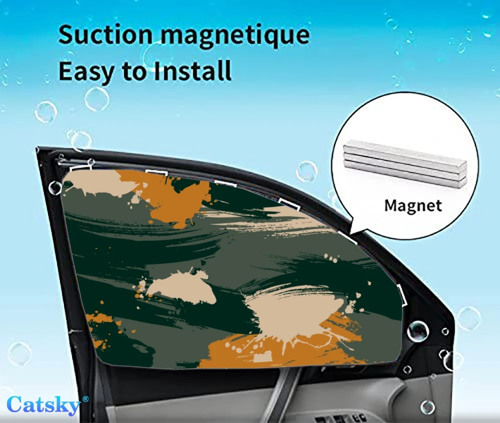 

4 Pieces Privacy Car Window Sun Shades Magnetic Blackout Car Window Covers Car Curtains Car Window Sun Shades Covers Auto