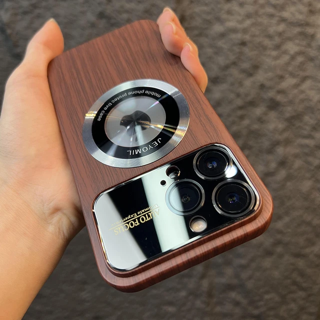 IPhone 14 Pro protective walnut cases