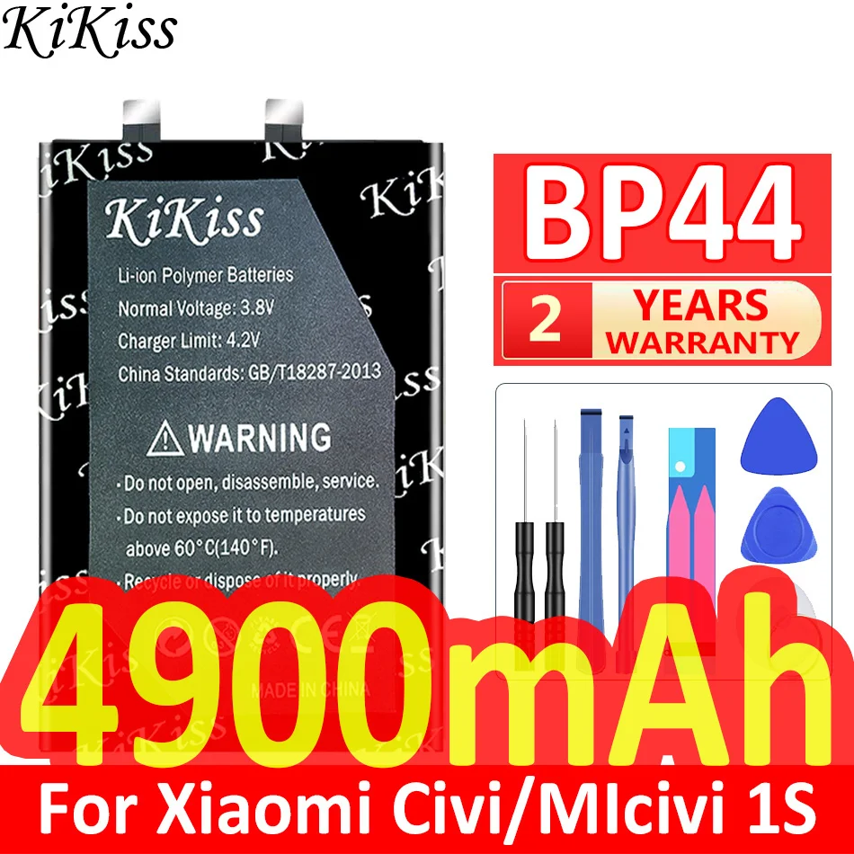 

4900mAh KiKiss Powerful Battery BP44 BP4E For Xiaomi Civi 1S 2/For MIcivi 1S Civi1S Civi2