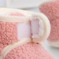 Winter Thickened Baby Cotton Shoes High-Top Non-Slip Plus Fleece Baby Shoes Warm Boots Soft Soled Walking Shoes Toddler 6