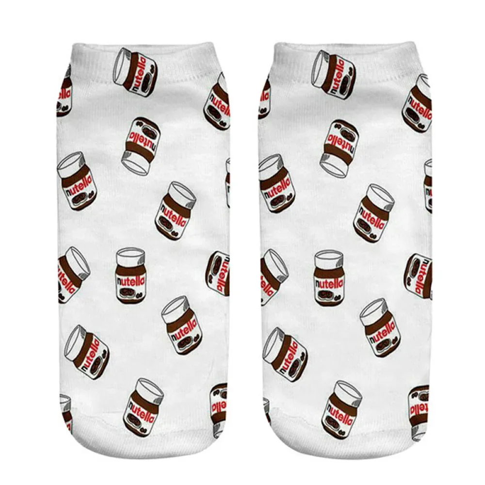 Women's Cute 3D Food Print Cartoon Dessert Socks - Fun & Unique Gift