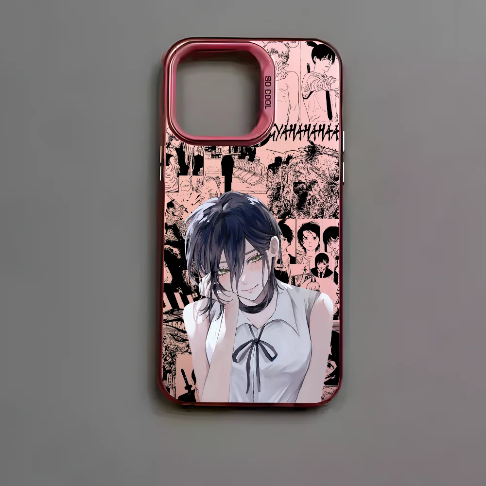 Cool Anime R-Reze Black Matte Multicolor Laser Metallic Aurora Phone Case