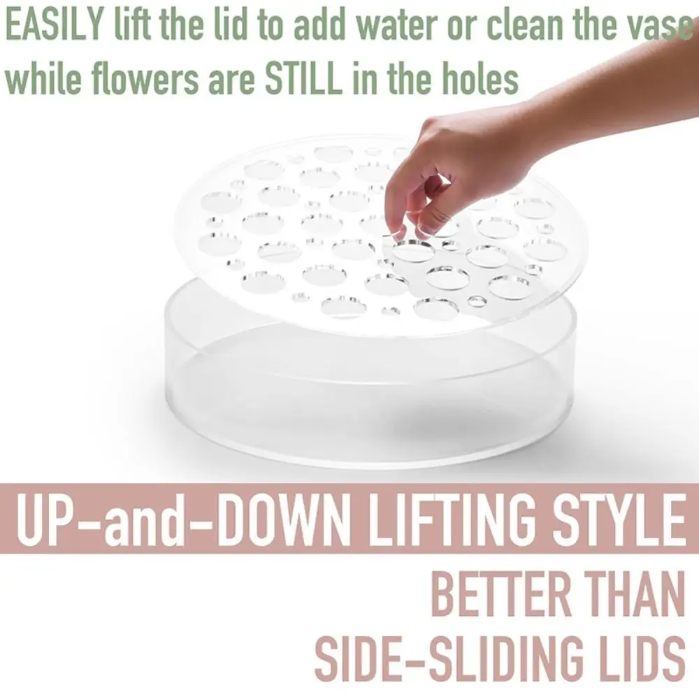 Cylinder Clear Acrylic Flower Vase Leak-Proof Transparent Flower Arrangement Bottle Simple Creative Hydroponic Flower Pot 2