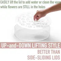 Cylinder Clear Acrylic Flower Vase Leak-Proof Transparent Flower Arrangement Bottle Simple Creative Hydroponic Flower Pot 2