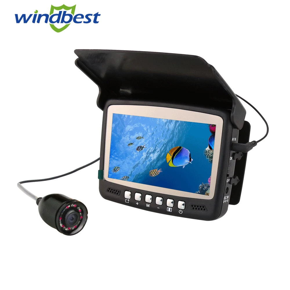 

HD 4.3 Inch LCD Monitor 15M/30m Underwater Fishing Camera Infrared Fish Finder Endoscope Camera Winter 8 IR LEDs Ice Fishing