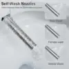 Smart Toilet with Fully Functions,Microwave and Infrared Dual Touch-Free mode for Lid Opening and Closing 4