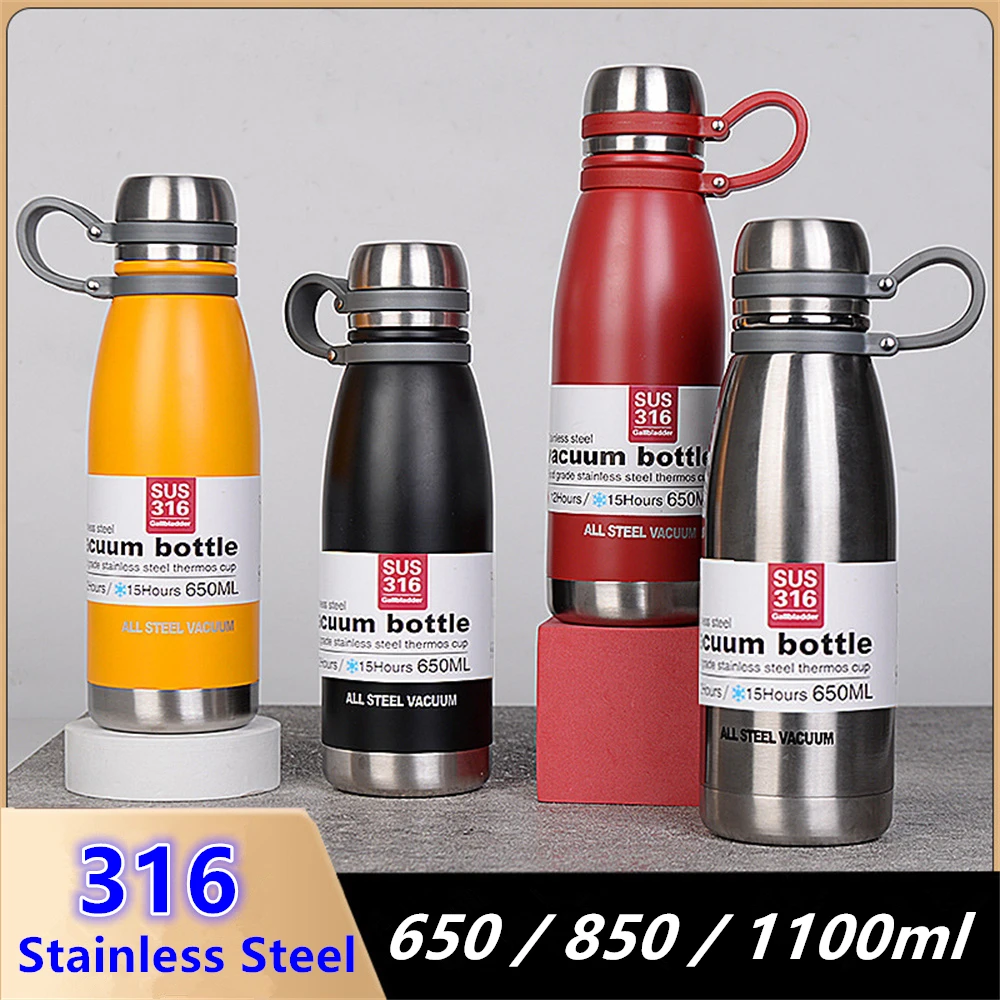 1100ml 650ml Thermal Mug 316 Stainless Steel Coke Cup Vacuum Thermos