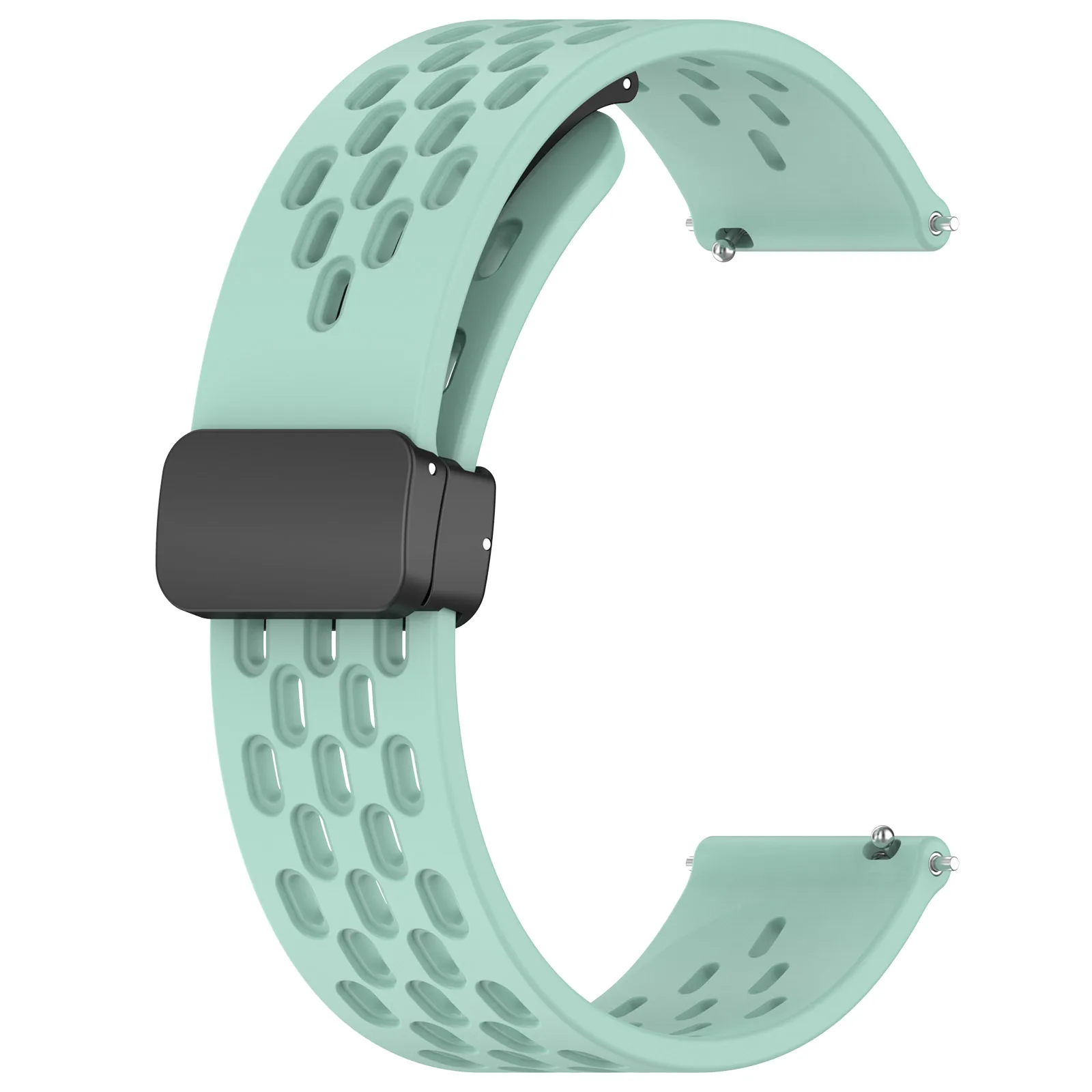 Magnetic Silicone Strap with Folding Buckle - 20mm & 22mm Sizes