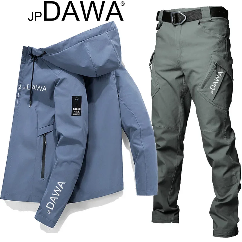 Fishing Suit Set Jp Dawa fishing suit, suit jacket, tactical pants, spring and summer waterproof and sunscreen season, outdoor sports fishing set