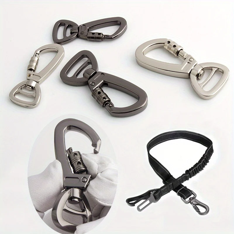 Clip De Laisse Pivotant 360° Pour Chien - En Alliage De Zinc, Force 300kg, Tailles 15/20/25mm, Idéal Randonnée - 8