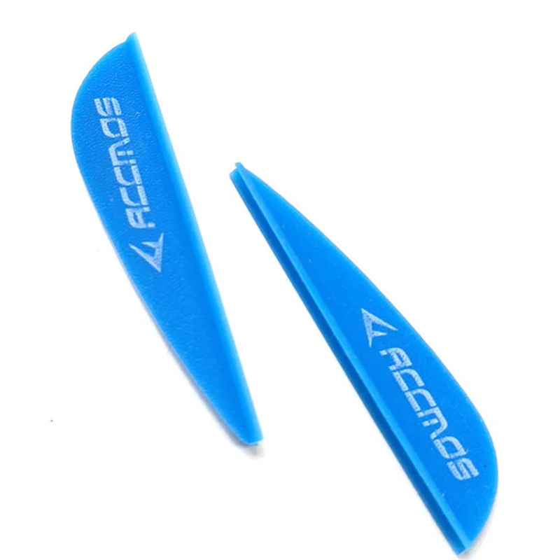 Archery Arrow Feathers 50pcs ACCMOS 1.75inch Plastic Drop-shaped Arrow Feather For Archery