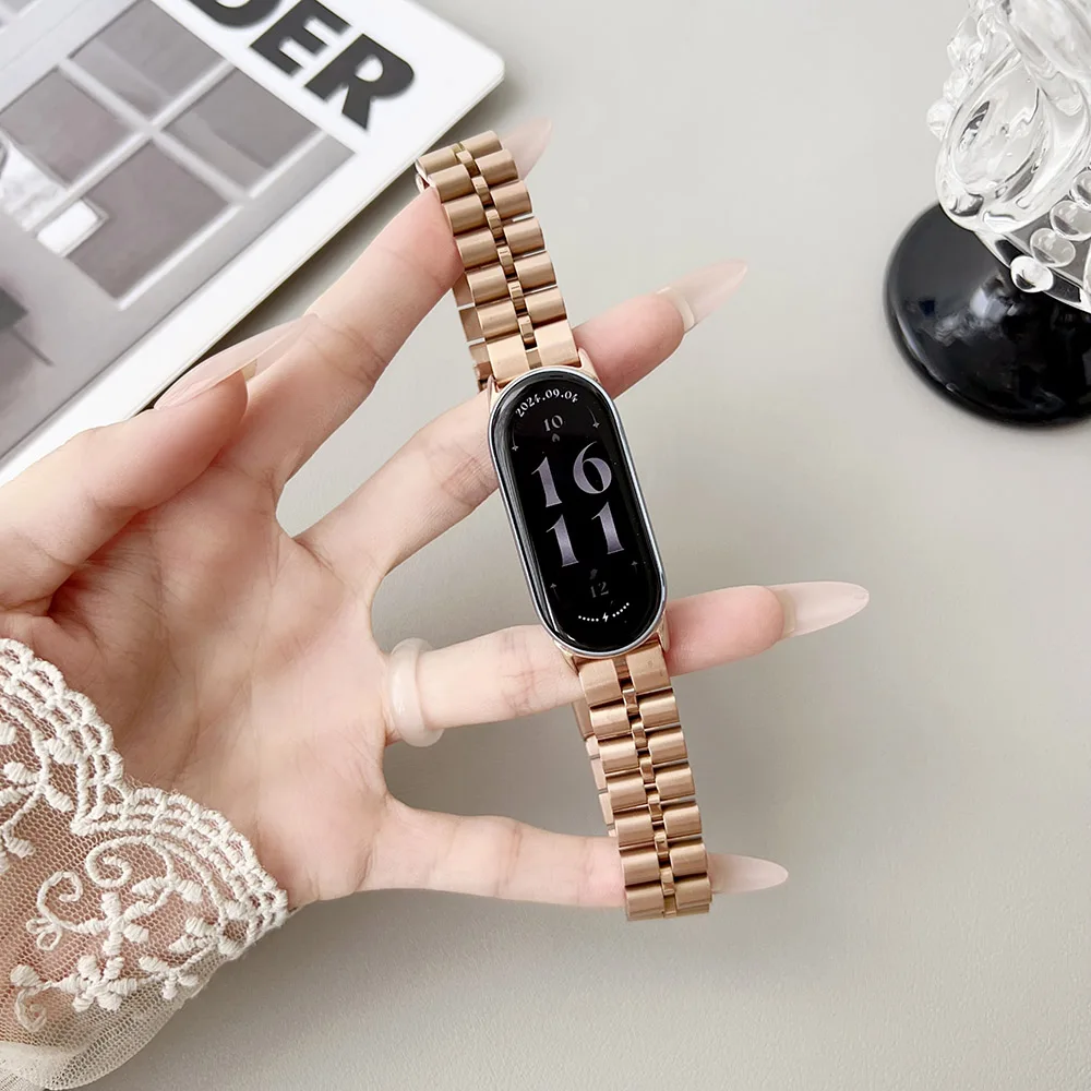 Elegant Stainless Steel Smart Band Wrist Bracelet