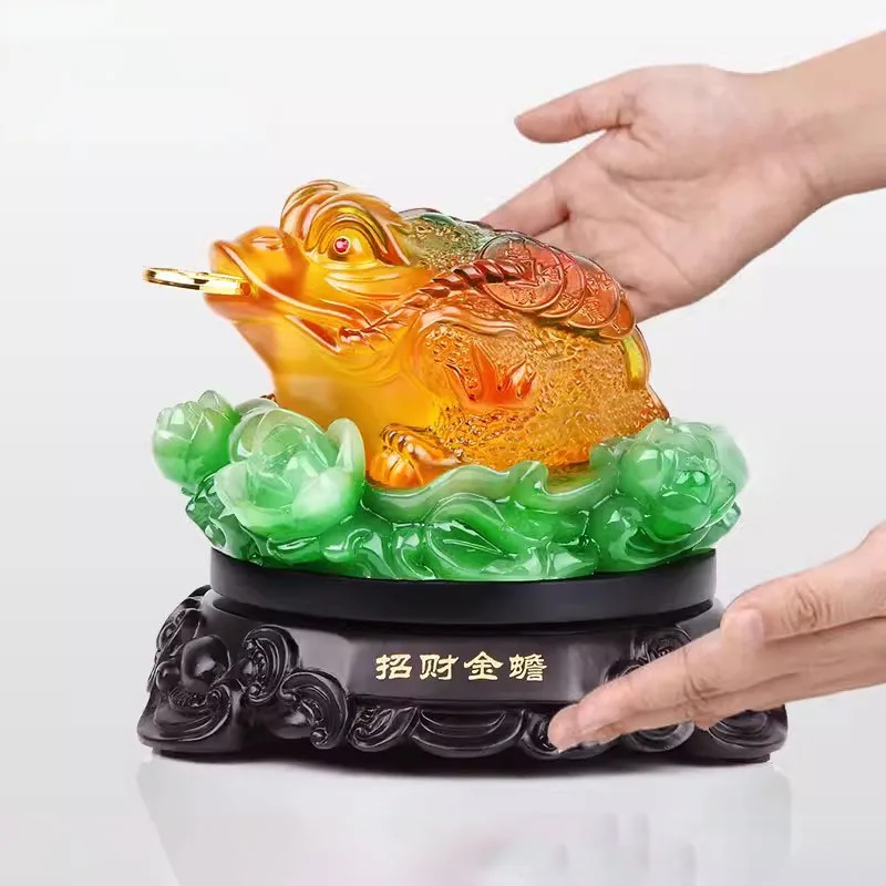 Golden Toad Wealth Attraction Decoration, Home Decoration, Crafts Opening Gifts