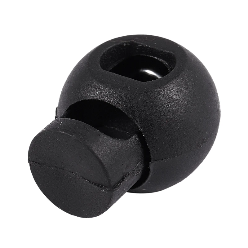 600 Piece Cord Stopper DIY Black Plastic Connector Cord Lock Stopper Switch Cover