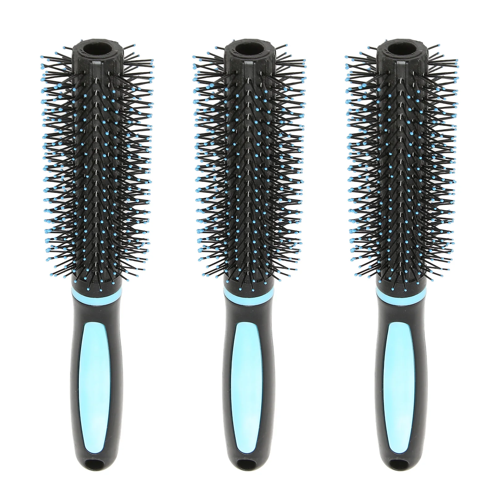 3pcs Styling Tool Comb Round Hair Brush Scalp Massage Reduce Hair Pulling Curling Roll Hairbrush Roller Comb For Salon Home Use 3pcs set acrylic jewelry holder stand earrings hanger ear studs display rack jewelry storage organizer for shop craft show home