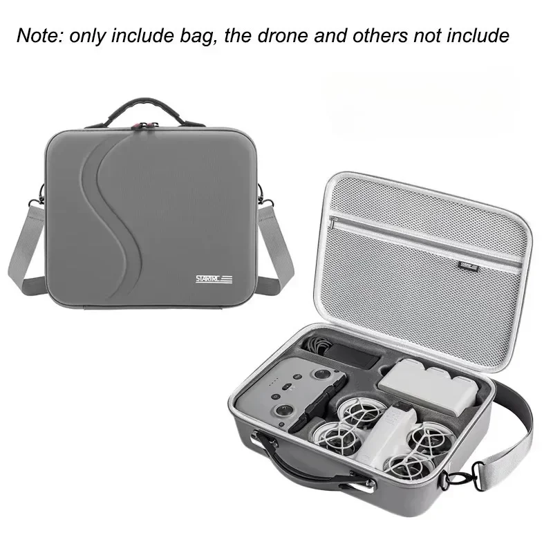 DJI NEO 플라이 모어 콤보 보관 가방 RC N3 컨트롤러 휴대용 케이스 그레이 휴대용 박스 핸드백 숄더백 액세서리