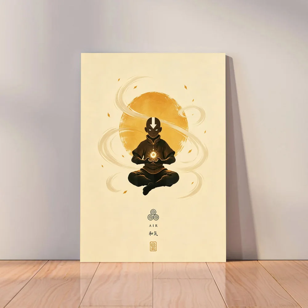 Avatar The Last Airbender Anime Art Canvas Poster - Pop Culture Wall Decor
