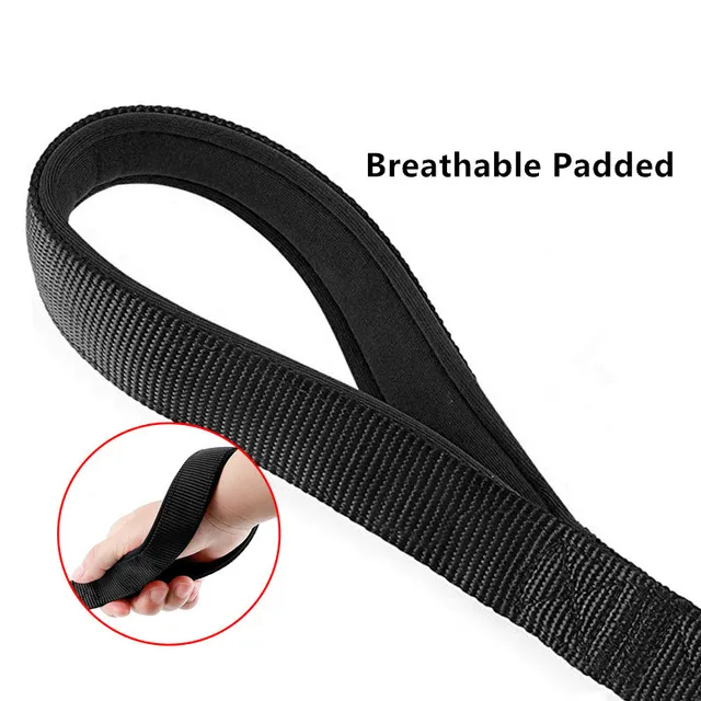Dog Leash Short Dogs Leash Durable Nylon Leashes for Large Dog Walking Rope Comfortable Handle Dogs Leashes Seat Belts Pet Chain 6