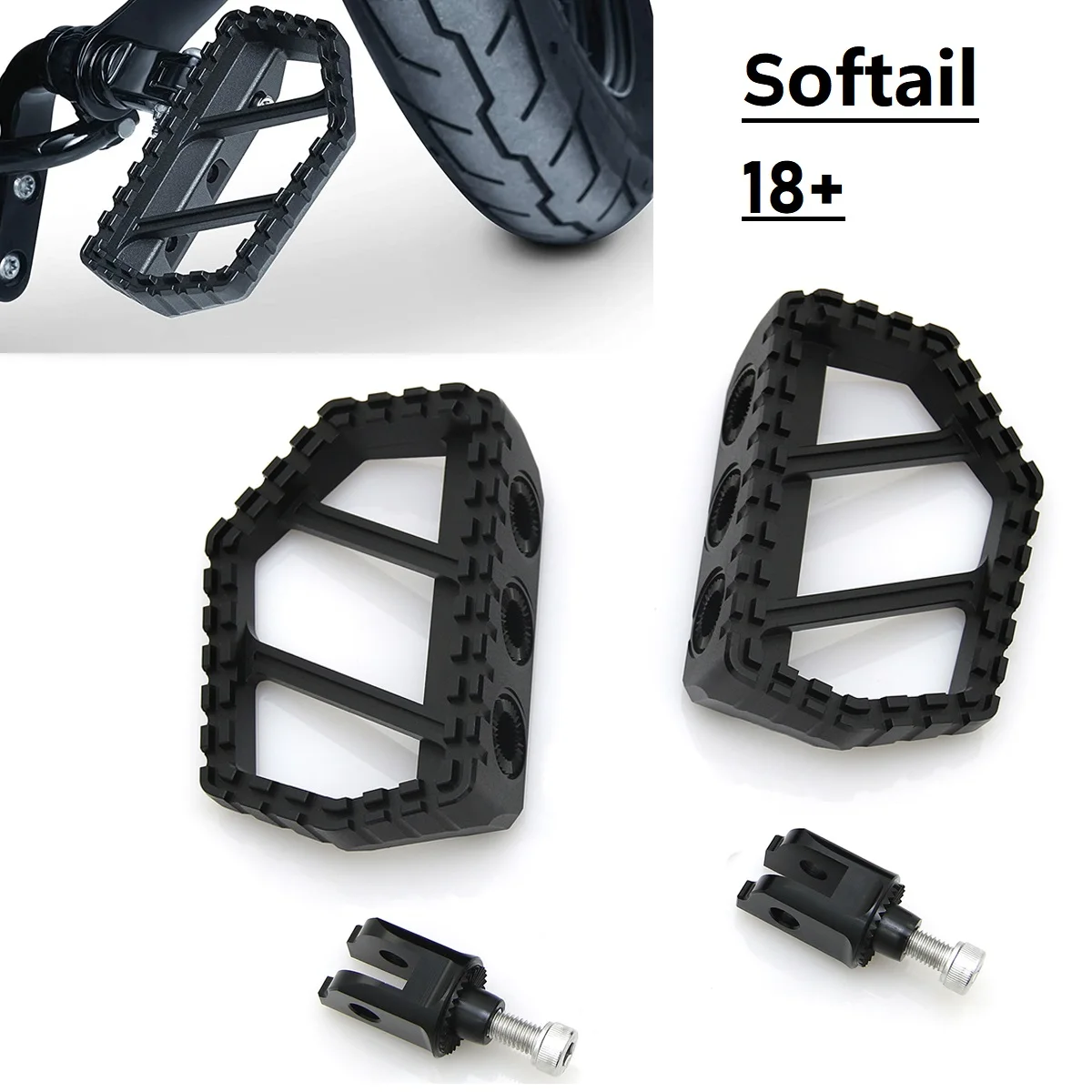 industrial Rugged MXstyled mini Floorboards foot boards for harley