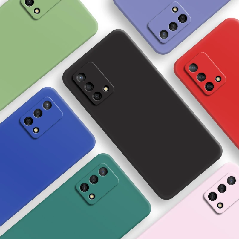 

Liquid Silicone Case For OPPO A74 4G Original Case Rubber Case For OPPO A74 5G Cover For OPPO A76 A36 A94 4G 5G A95 A53 A53S A15