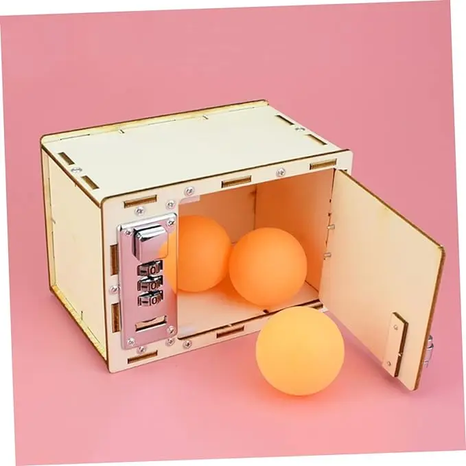 DIY Wooden Password Box for Kids Assembling Code Box Science School Pr ...