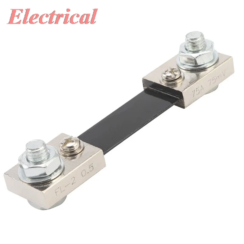 

1pc Analog Current Meter DC 10A 15A 20A 30A 50A 60A 75A 100A 150A 75mV Divider Shunt Resistor For Current Analogue Panel Meter