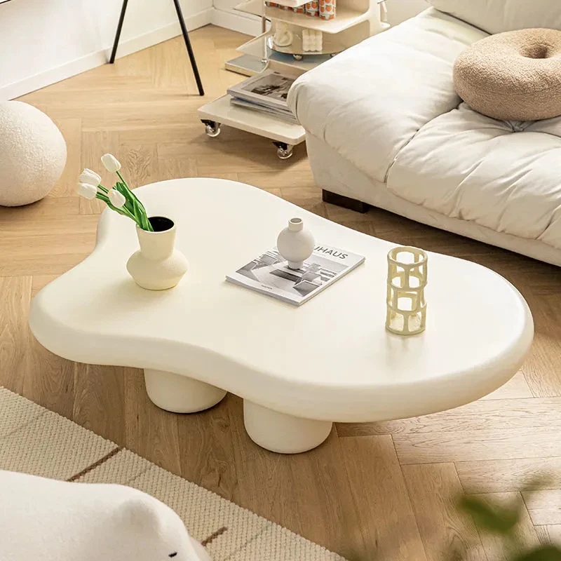 Nordic Living Room Cloud Coffee Table Design Irregular Creative Makeup Tables Cream Style Series Coffee Tables Home Furniture