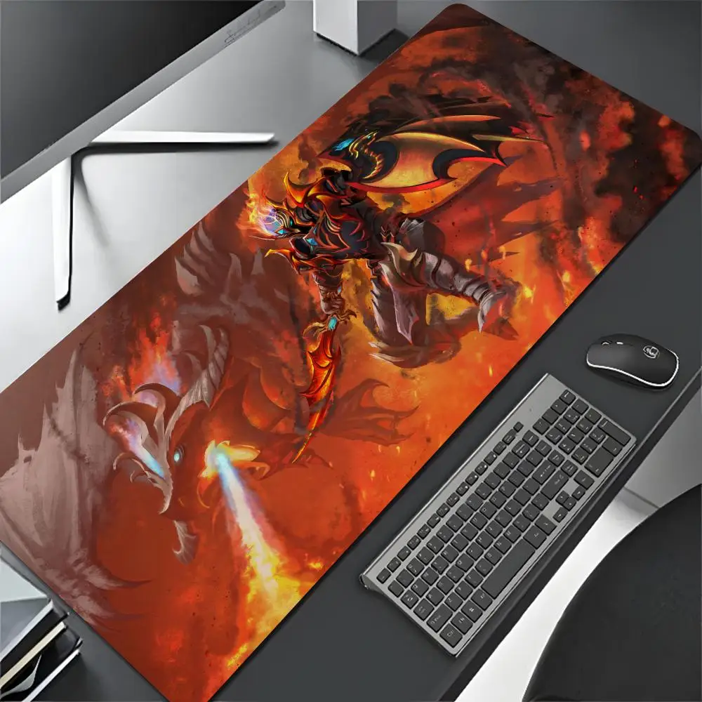 Dragon Knight Drow Ranger Earth Spirit Mouse Pad Cartoon Lockedge Large Gaming Pad Computer Gamer Tastiera Mouse Mat Desk Mousep