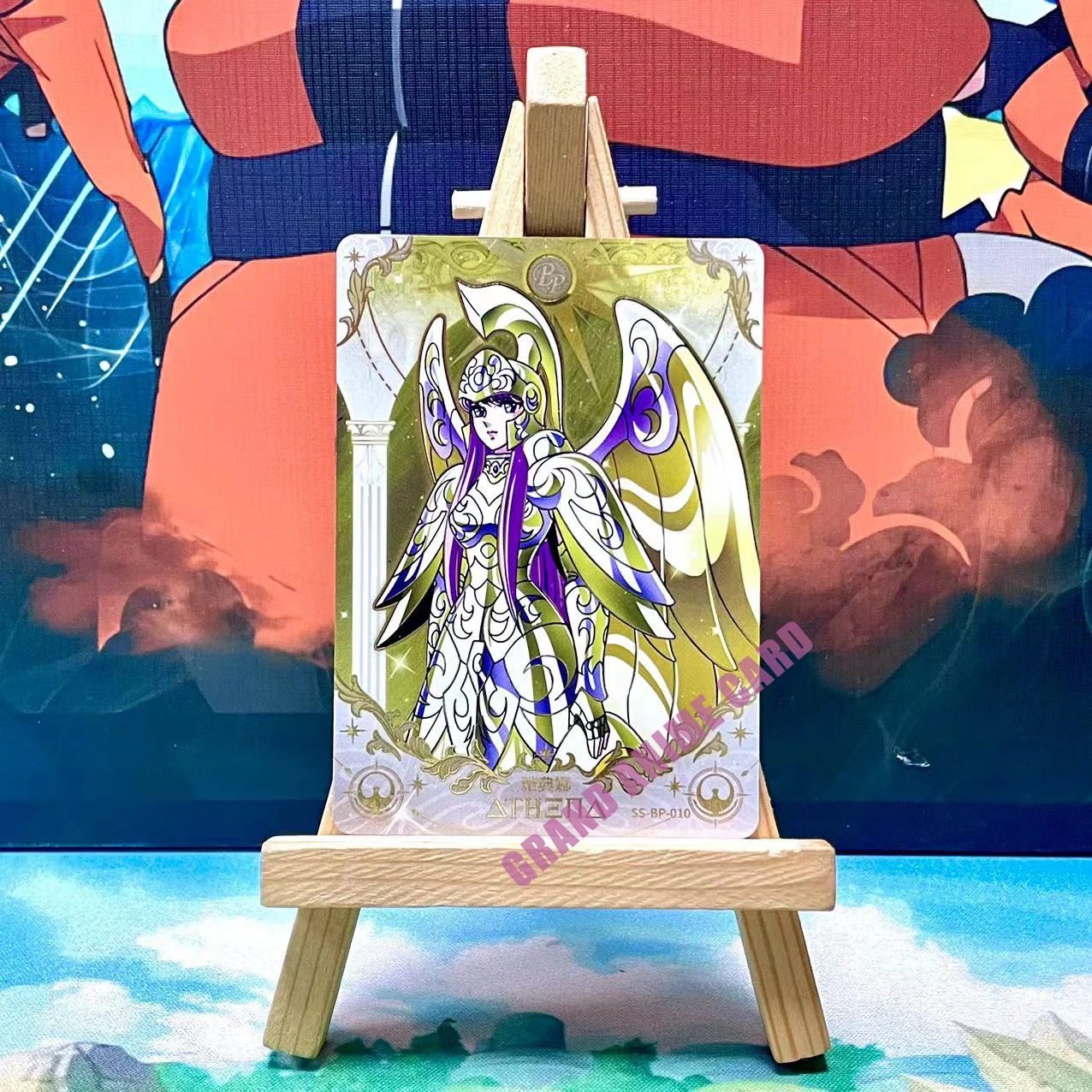 Фото Оригинальная карточка Kayou Saint Seiya серии BP редкая японская аниме карточка оптовая продажа карточка детская игрушка подарок Афина №2
