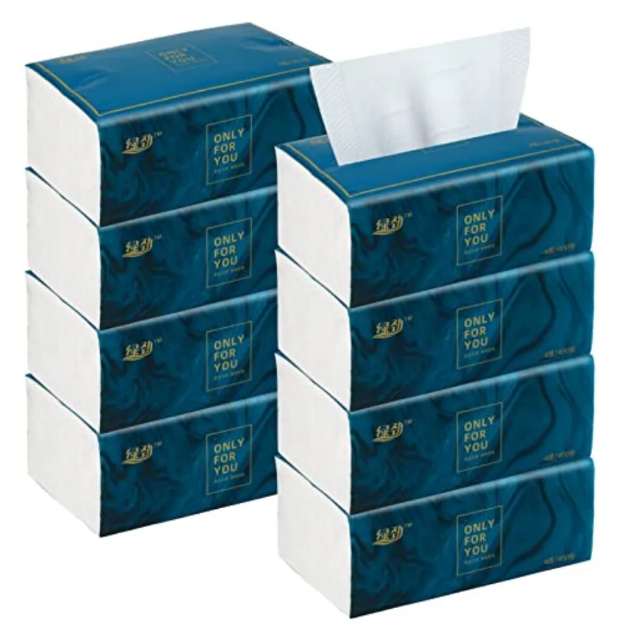 Disposable Facial Tissue Paper Soft and Strong 8 Packs