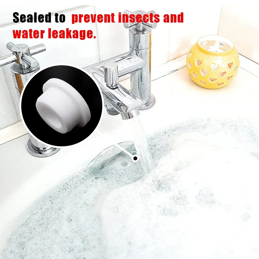 Sink Overflow Cover Wash Basin Kitchen Bathroom Sink Hole Plug Bathtub Drainage