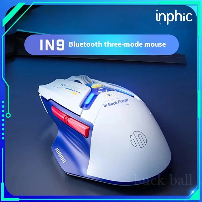 Беспроводная Bluetooth-мышь INPHIC IN9, 3 режима, 10000DPI