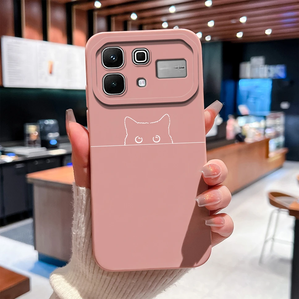 High-Quality Liquid Silicone Shockproof Phone Case with Cute Animal Design
