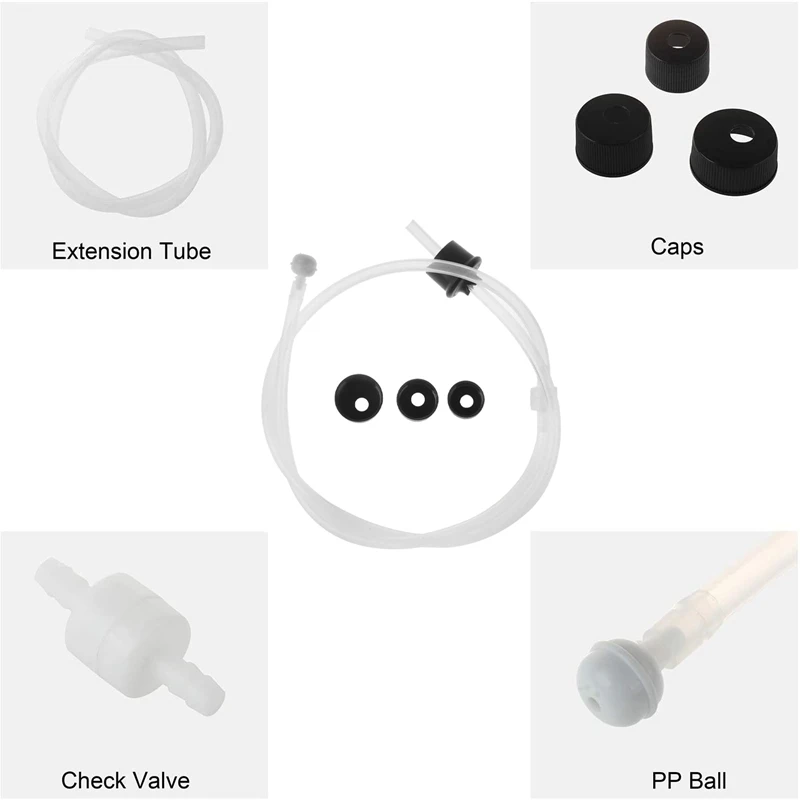 Sink Soap Dispenser Extension Tube Kit 45Inch with Check Valve, No Need to Fill the Little Bottle Again 4