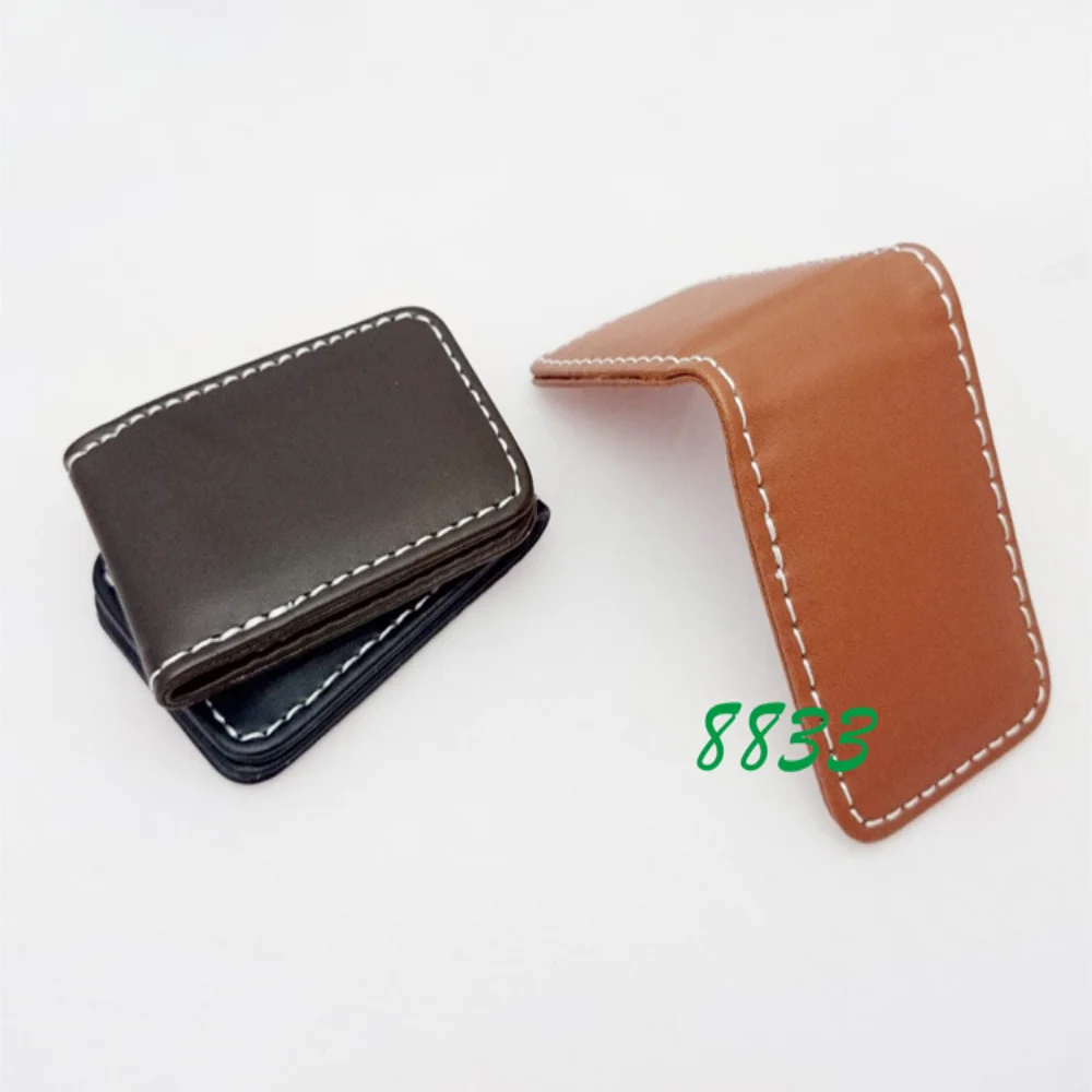 Starker magnetischer, einfacher Leder-Mini-Geldclip, magnetischer Banknotenclip, starker magnetischer PU-Geldclip für Strand, Einkauf, Reisen – Detail 5