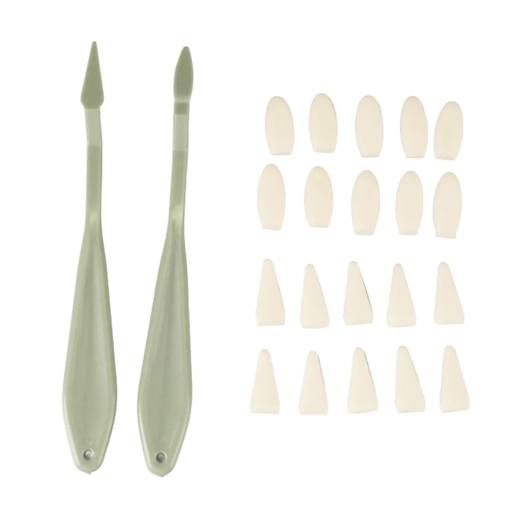 22PCS 소프트 파인 스펀지 코어 스케치 블렌딩 도구 세트 부분 연마용 미세 팁 드로잉 쉐이딩 지우개 도구