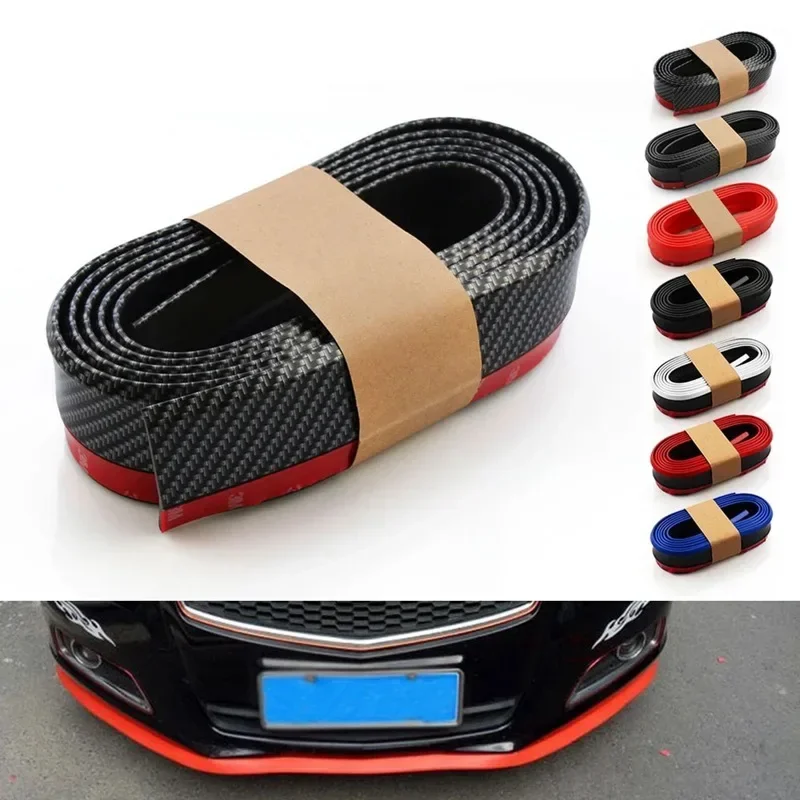 Universal Carbon Fiber Front Bumper Lip Protector - Scratch-Resistant, Collision-Resistant, Easy Installation, Premium Look