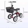 Single Leg Assistive Injury Rehabilitation Knee Scooters, Wheeled Walker for Disabled and Elderly, Mobility Scooter Crutches 6