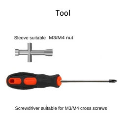 Advanced Black Robotic Arm Accessory with U Beam Servo Bracket (Tool set 1)
