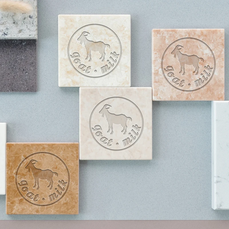 1pc Flower Acrylic Stamp Word Soap Embossing Stamp Soap Handle Round Chapter Imprint Handmade soap stamp