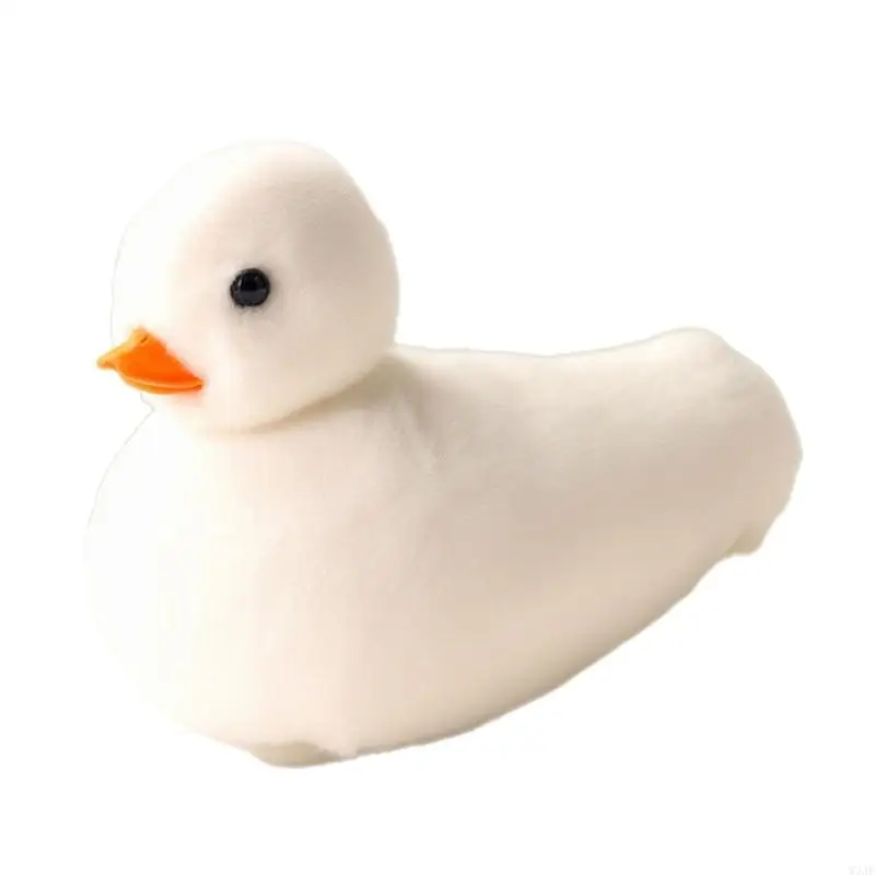 W3JF Educational Toy Quacking Walking Duckling Plush Toy Electric Swinging Duck