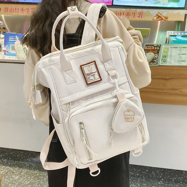 School Backpack Student Teen Girl Nylon  Nylon Backpack Women Student  School - Backpacks - Aliexpress