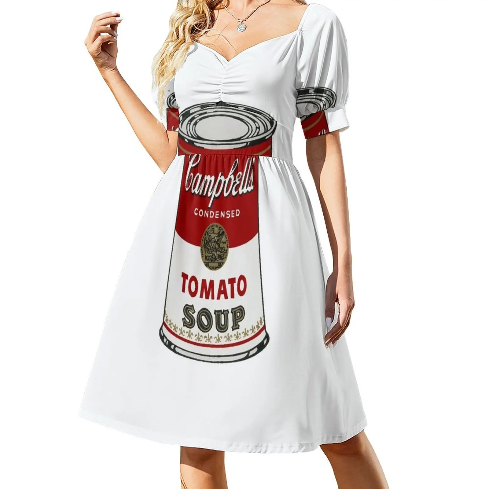 thumbnail image 1 of - Vestido de sopa de tomate Campbell's Soup Vestidos de gala elegante vestido de novia para invitadas Ropa mujer Vestido largo para mujer, 1 of 7