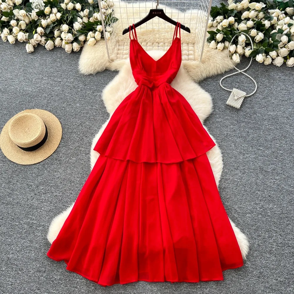 chinese dress ladies Slip Dress and Loose Fit Abaya (Latte) main image 0