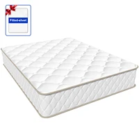 Матрас AUTHMIC толщиной 22 см, 7-зонная поддержка, средняя твердая дышащая кровать, карманный матрас для облегчения боли в спине, удобный сон — изображение 2