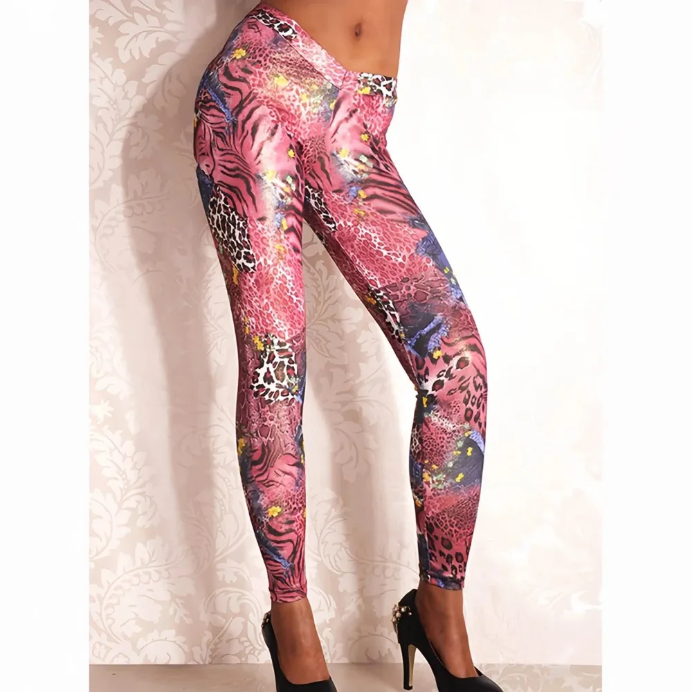 Women's Leggings Sport Gym High Waist Tights Pants Casual Slim Printed Fitness Yoga Raises Butt Girl Leggings - 2