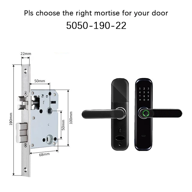 6881-6738a8.jpg serrure porte biométrique intelligente à empreintes digitales