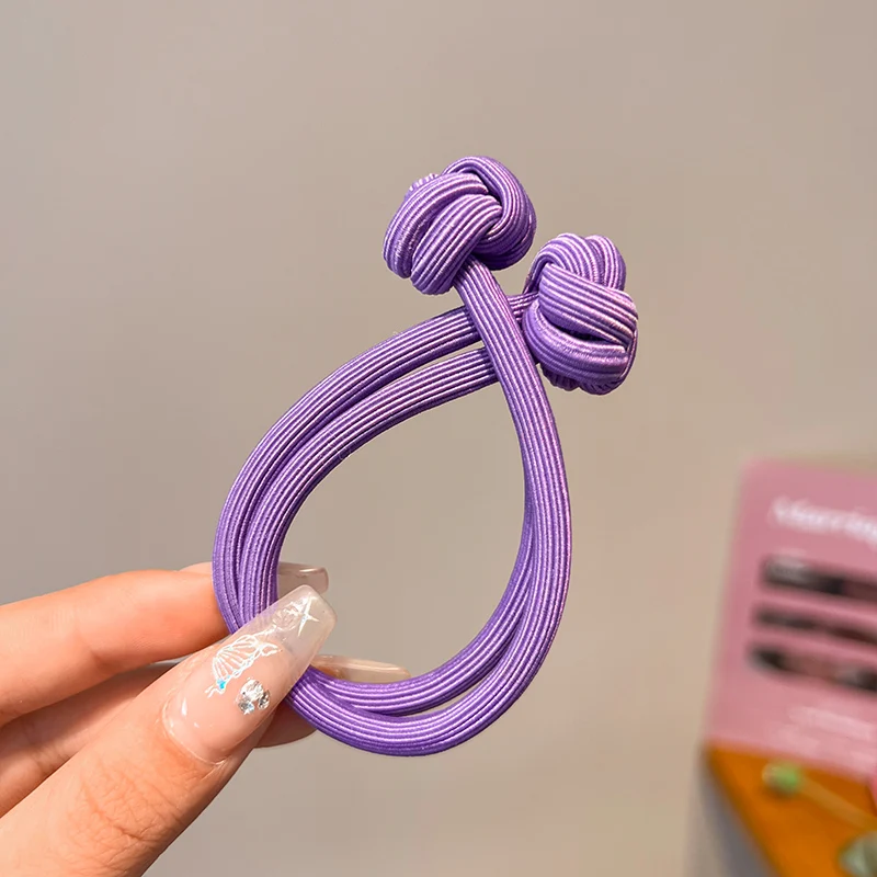 Women's Stretchy Hair Ties Set - Fashionable Elastic Ponytail Holders