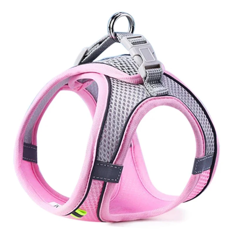 Cat Dog Harness Vest Chest Rope Set Reflective Breathable Adjustable Pet Harness for Small Medium Dogs Outdoor Walking 6