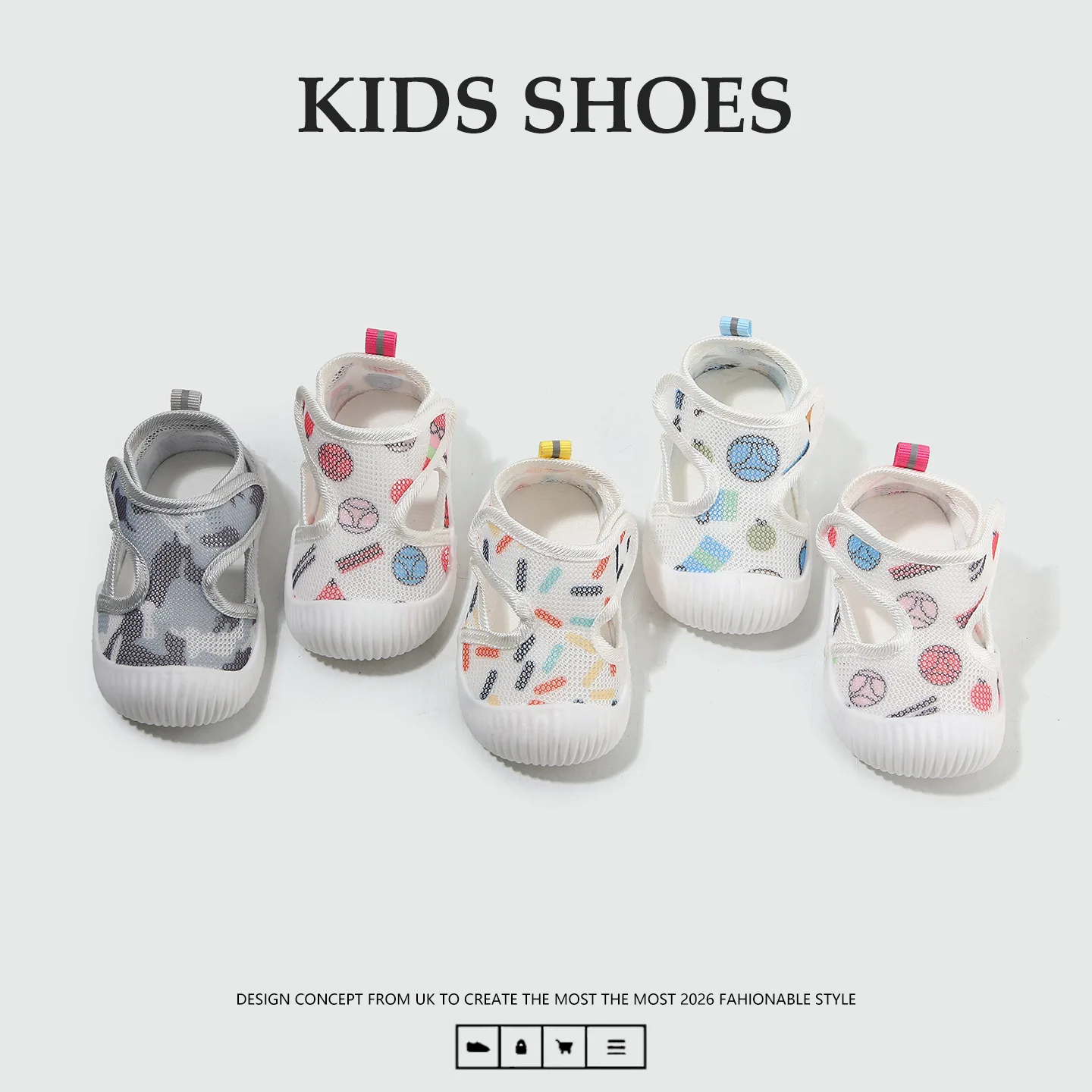 Baby-Lauflernschuhe Atmungsaktive Sommer-Netzschuhe mit Weicher Sohle für Jungen und Mädchen Baby-Sandalen Rutschfeste Bodenschuhe für Kinder – Detail 11